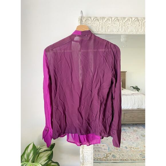 Mango Two-Tone Relaxed Fit Blouse - Picture 7 of 7